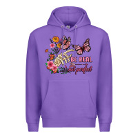 Purple be real not perfect Premium Hoodie - JahusDesignShop