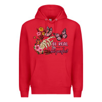 Red be real not perfect Premium Hoodie - JahusDesignShop