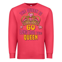 Cardinal the queen is 60 long live the queen Premium Sweatshirt - Jasminsmagicworld