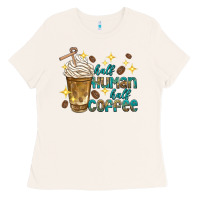 Bone half human half coffee Ladies Tee - texasbilliewilder