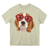 Mossy beagle with love glasses Heavy Core Tee - RanaPortraitStore