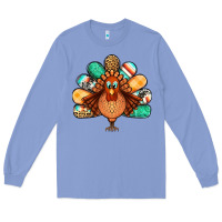 Colony Blue thanksgiving turkey Long Sleeve Tee - Jasminsmagicworld