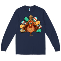 Navy thanksgiving turkey Long Sleeve Tee - Jasminsmagicworld