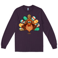 Plum thanksgiving turkey Long Sleeve Tee - Jasminsmagicworld