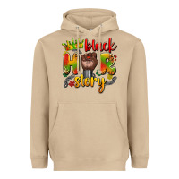 Mushroom black her story Heavyweight Hoodie - Artiststas