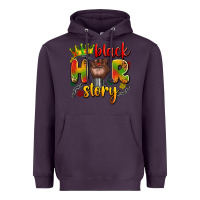 Plum black her story Heavyweight Hoodie - Artiststas