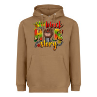 Toasted Coconut black her story Heavyweight Hoodie - Artiststas
