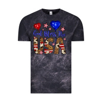 Cloud Black god bless the usa Vintage Tee - Artiststas