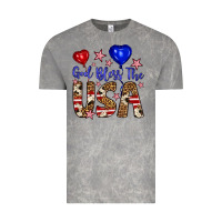 Cloud Rock god bless the usa Vintage Tee - Artiststas