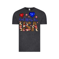 Vintage Black god bless the usa Vintage Tee - Artiststas