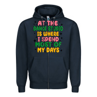 Navy at the dance studio is where i spend  most of my d Zipper Hoodie - MaliasSmallBusiness