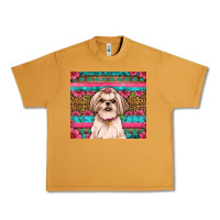 Peanut Butter shih tzu floral tumbler Urban Heavy Tee - Artiststas