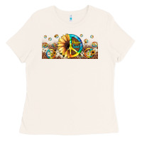 Bone hippie soul leopard sunflower Ladies Tee - JahusDesignShop