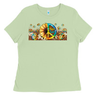 Matcha hippie soul leopard sunflower Ladies Tee - JahusDesignShop