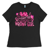 Black cancer picked the wrong girl Ladies Tee - RanaPortraitStore