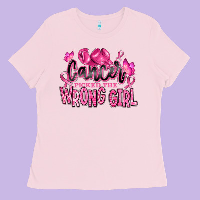 Ladies Tee cancer picked the wrong girl