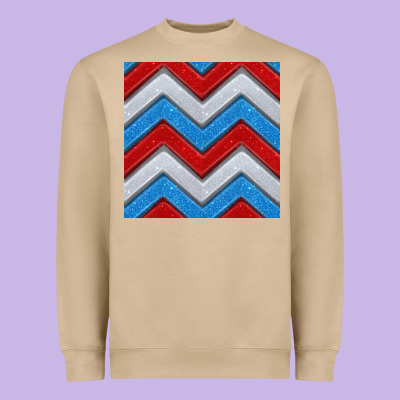 Glitter 4th Of July Seamless Pattern Heavyweight Sweatshirt Designed By Bundleandbundleshop