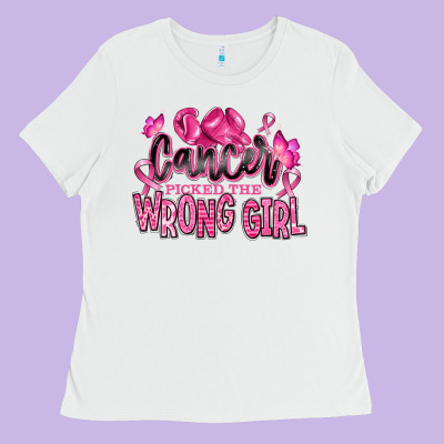 Ladies Tee cancer picked the wrong girl