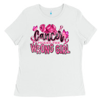 White cancer picked the wrong girl Ladies Tee - RanaPortraitStore
