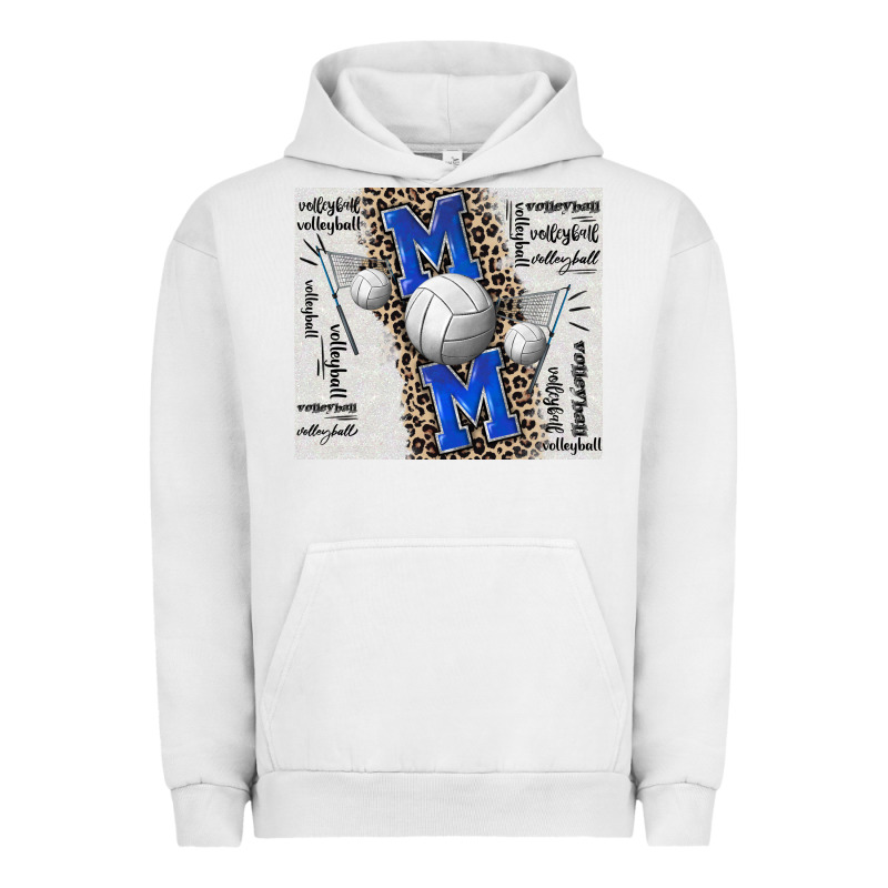 Volleyball Mom Blue Mother's Day Urban Hoodie by CowGirlArtShop | Teevron