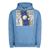 Pigment Pebble Blue volleyball mom blue mother's day Urban Hoodie - CowGirlArtShop