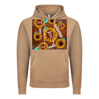 Vintage Coffee football leopard sunflower Vintage Hoodie - JahusDesignShop