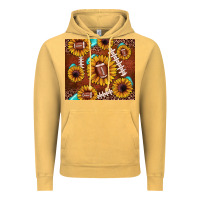 Vintage Mustard football leopard sunflower Vintage Hoodie - JahusDesignShop