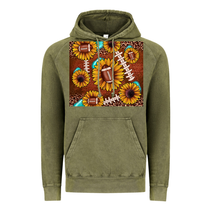 Football Leopard Sunflower Vintage Hoodie by JahusDesignShop | Teevron