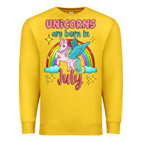 Lemon unicorns are born in july Premium Sweatshirt - Jasminsmagicworld