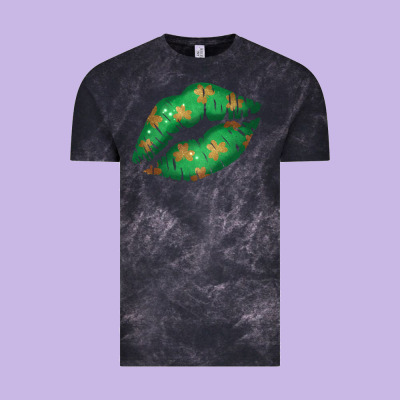 St. Patrick's Day Lip Vintage Tee Designed By Jasminsmagicworld