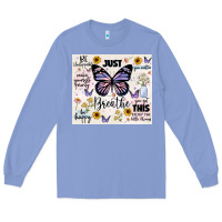 Colony Blue just breathe Long Sleeve Tee - JahusDesignShop