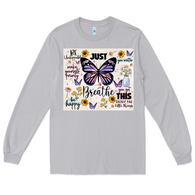 Just Breathe Long Sleeve Tee by JahusDesignShop | Teevron