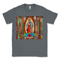 Charcoal Heather our lady of Guadalupe serape Classic Tee - BarkalooDesign