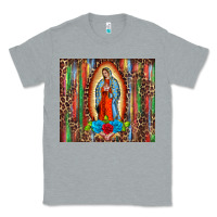 Heather Grey our lady of Guadalupe serape Classic Tee - BarkalooDesign