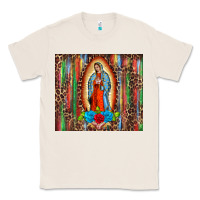Natural our lady of Guadalupe serape Classic Tee - BarkalooDesign