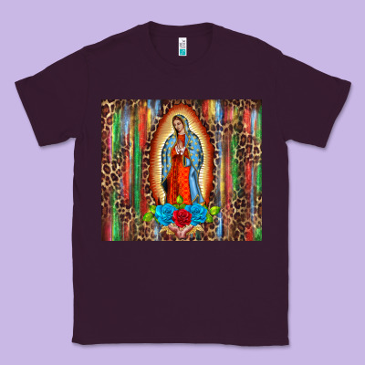 Our Lady Of Guadalupe Serape Classic Tee Designed By Barkaloodesign
