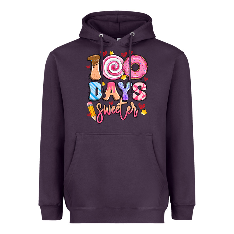 100 Days Sweeter Heavyweight Hoodie by Artiststas | Teevron