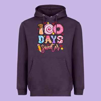 100 Days Sweeter Heavyweight Hoodie Designed By Artiststas