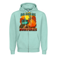 Seafoam backroads and bonfire Zipper Hoodie - NancyCooperArtShop