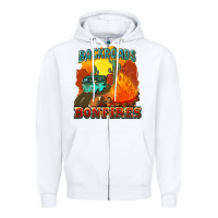 White backroads and bonfire Zipper Hoodie - NancyCooperArtShop