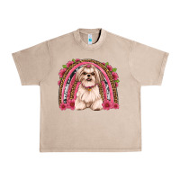 French Oak shih tzu floral rainbow Urban Heavy Tee - Artiststas
