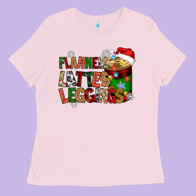 Flannels Lattes Ladies Tee Designed By Zillion Design Studio