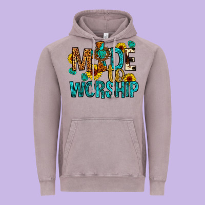 Made To Worship Vintage Hoodie Designed By Artiststas