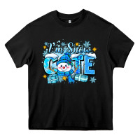 Black im snow cute Heavy Core Tee - Zillion Design Studio