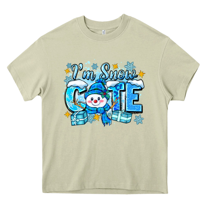Im Snow Cute Heavy Core Tee by Zillion Design Studio | Teevron