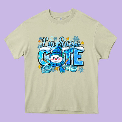 Im Snow Cute Heavy Core Tee Designed By Zillion Design Studio