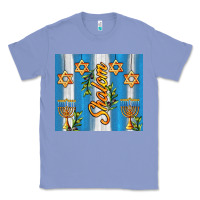Colony Blue shalom with star of david Classic Tee - AdoDesignShop