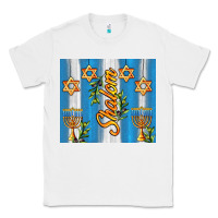 White shalom with star of david Classic Tee - AdoDesignShop