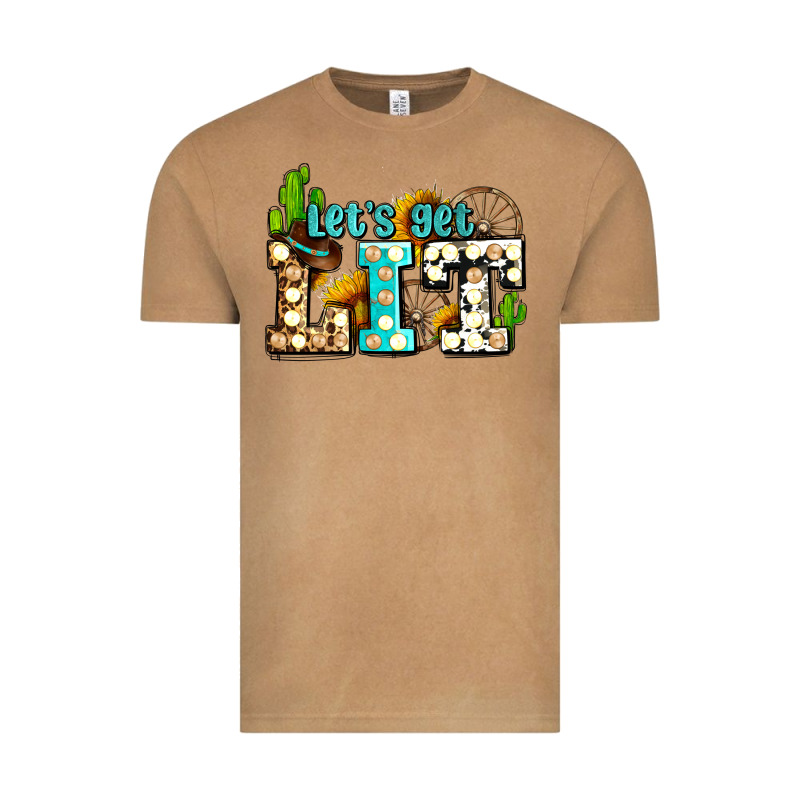 Western Lets Get Lit Ado Vintage Tee by AdoDesignShop | Teevron