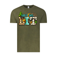 Vintage Olive western lets get lit ado Vintage Tee - AdoDesignShop